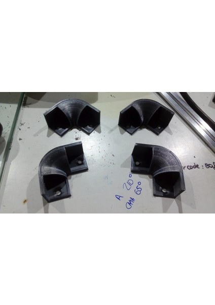 LED Şerit Profili Köşesi (Sadece Plastik Aparattır!!!) 3D indirimleri