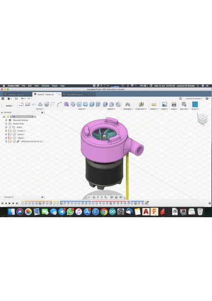 Fırçasız Motor Için Santrifüj Pompası (Sadece Plastik Aparattır!!!) 3D