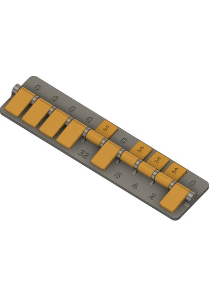 Ikili Ila Ondalık Dönüştürücü (Sadece Plastik Aparattır!!!) 3D modelleri