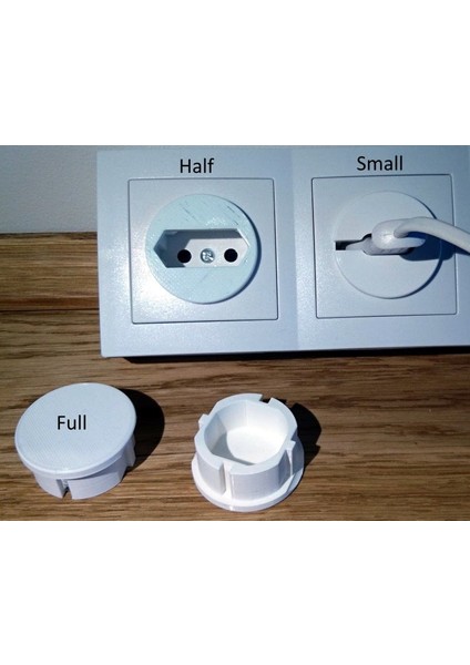 Schuko Power Outlet Için Toz Kapağı (Sadece Plastik Aparattır!!!) 3D