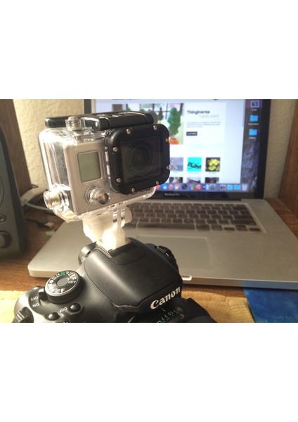 Gopro Dslr Kamera Hotshoe Montajı (Sadece Plastik Aparattır!!!) 3D fırsatları