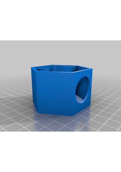 Altıgen LED Dolaylı Duvar Işığı Adreslenebilir Led'ler (Sadece Plastik Aparattır!!!) 3D