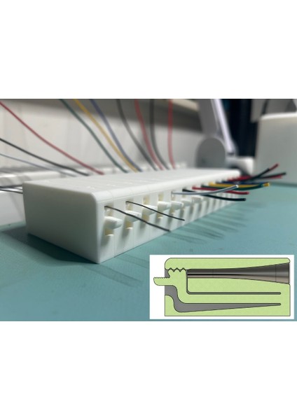 Tel Kılavuz | Kelepçe (Sadece Plastik Aparattır!!!) 3D