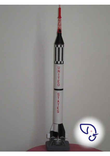 Merkür Redstone Mr3 Özgürlük 7 Alan Shepard (Sadece Plastik Aparattır!!!) 3D
