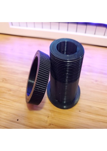 Mikrofon Stand Masaüstü Adaptörü - Grommet & Somun (Sadece Plastik Aparattır!!!) 3D