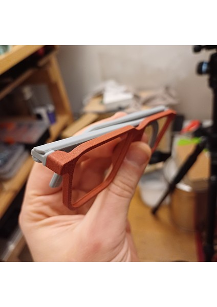 Ergonomik Gözlük Çerçevesi Için Menteşeli Tapınaklar (Sadece Plastik Aparattır!!!) 3D fırsatları