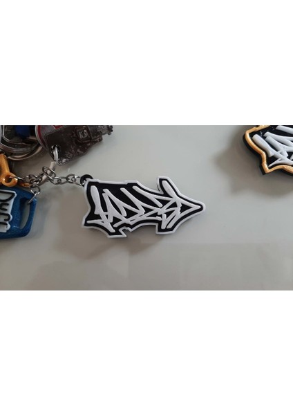 JAZZ3D Graffiti Anahtarlık (Sadece Plastik Aparattır!!!) 3D