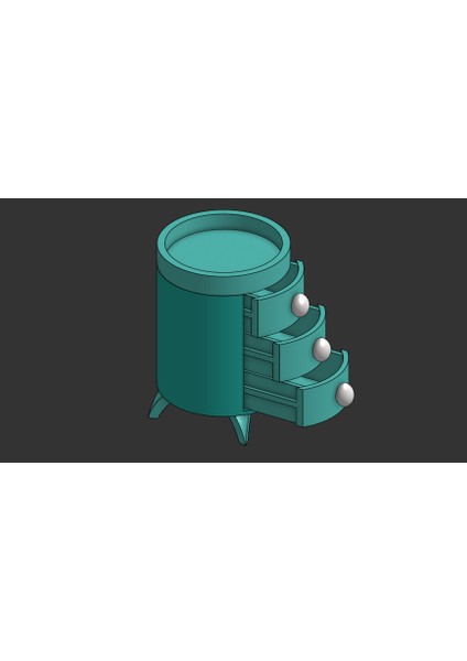 Mini Tur 3. Çekmece Dresser (Sadece Plastik Aparattır!!!) 3D fiyatları