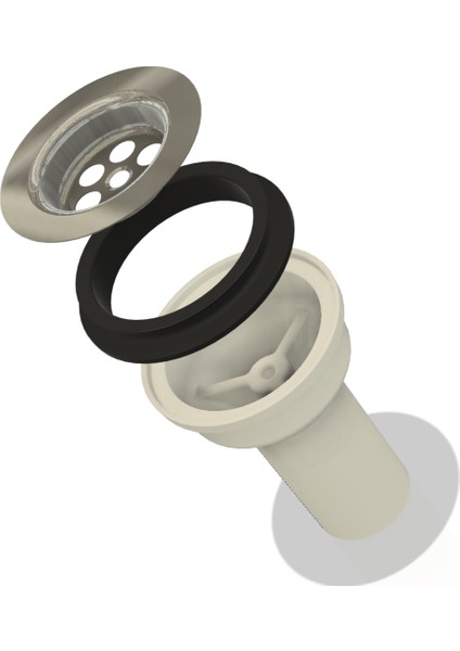 Bir Lavabo Için Sifon Borusu (Sadece Plastik Aparattır!!!) 3D fırsatları