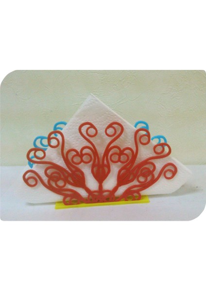 Peçeteler Tutucu "peacock Kuyruğu" (Sadece Plastik Aparattır!!!) 3D