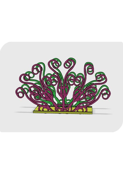 Peçeteler Tutucu "peacock Kuyruğu" (Sadece Plastik Aparattır!!!) 3D fırsatları