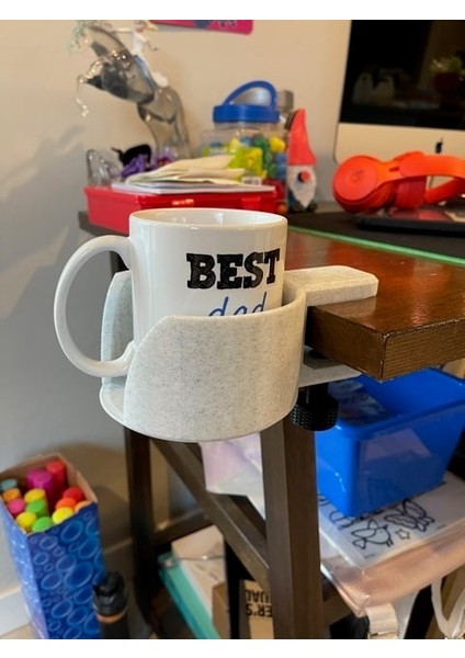 Fincan Tutucu Kelepçe (Sadece Plastik Aparattır!!!) 3D