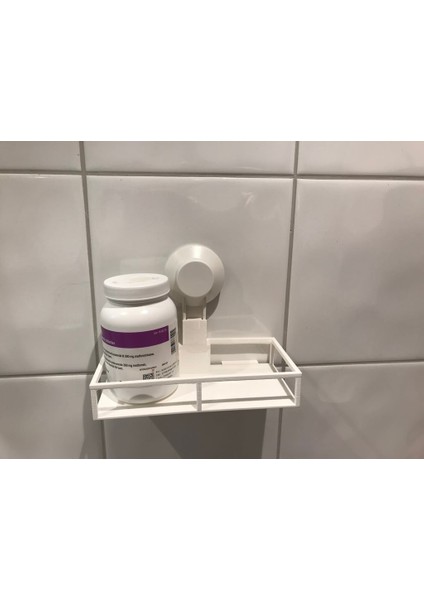 Ikea Tisken Vantuzları Için Küçük Banyo Rafları (Sadece Plastik Aparattır!!!) 3D