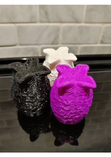 Uzaylı Temalı Tuz ve Karabiber Çalkalayıcı - Uzaylı Yumurta Açık (Sadece Plastik Aparattır!!!) 3D