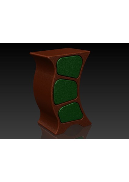 Mini Çekmece Sandığı - Wonkey/wavy 100MM Boyunda Çift Taraflı, Fonksiyonel Bir Düz Üst (Sadece Plastik Aparattır!!!) 3D