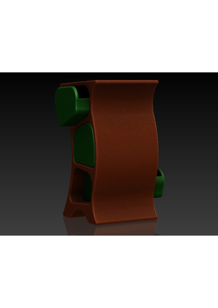 Mini Çekmece Sandığı - Wonkey/wavy 100MM Boyunda Çift Taraflı, Fonksiyonel Bir Düz Üst (Sadece Plastik Aparattır!!!) 3D fırsatları