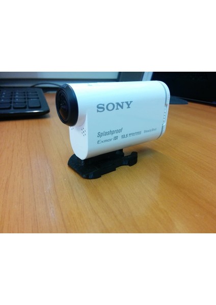 Gopro Hızlı Serbest Bırakma Mount Sony Action Cam AS100V (Sadece Plastik Aparattır!!!) 3D