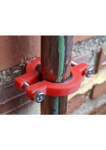 15MM Boru Kelepçesi | 15MM Borular Için Duvar Kelepçesi (Sadece Plastik Aparattır!!!) 3D
