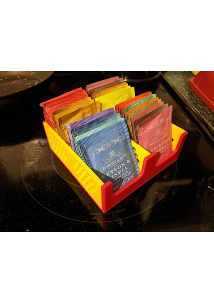 Petek Çay Caddy, Çift Genişliğinde (Sadece Plastik Aparattır!!!) 3D