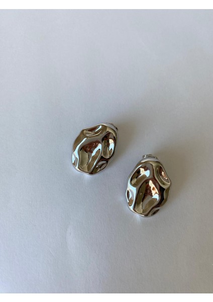 Xuping Asimetrik Plaka Model Silver Küpe modelleri