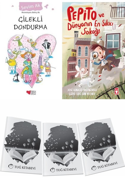 Çilekli Dondurma ve Pepito ve Dünyanın En Sıkıcı Sokağı + Hediyeli