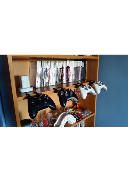 Bılly Kitaplık ve Jerker Masası Için XBOX360/XBOX One/ Steam Controller Denetleyici Tutucusu (Sadece Plastik Aparattır!!!) 3D