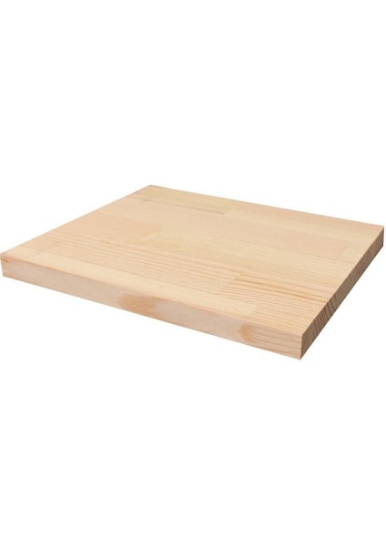 10X20 cm Çam Masif Ahşap Panel, 30 mm Kalınlık, 1 Adet