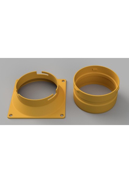 140/120MM Fan Ila 100MM Kanal Bükülme Kilit Bağlantısı (Sadece Plastik Aparattır!!!) 3D fırsatları