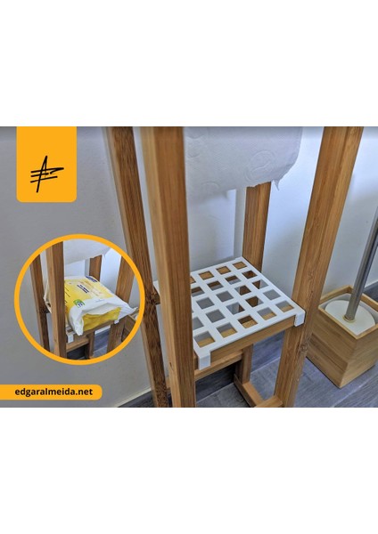 Ikea Rågrund Tuvalet Kağıdı Tutucu Raf (Sadece Plastik Aparattır!!!) 3D