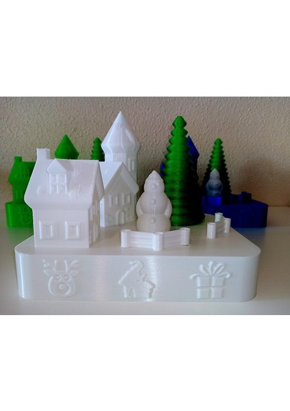 Küçük Taban (Vazo Modu) Noel Baba Village Ver. 2 (Sadece Plastik Aparattır) 3D fiyatları