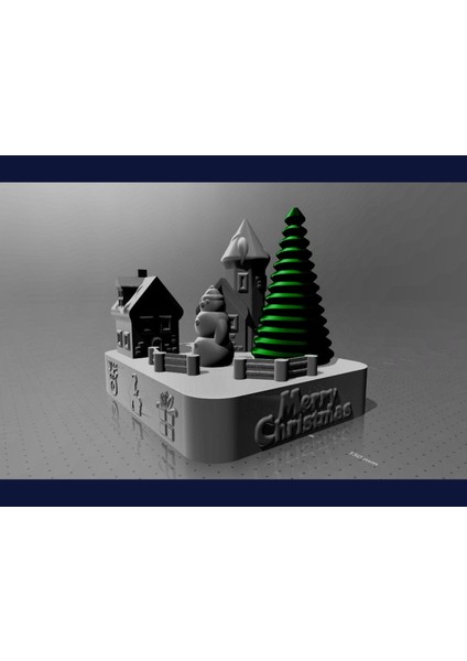 Küçük Taban (Vazo Modu) Noel Baba Village Ver. 2 (Sadece Plastik Aparattır) 3D fırsatları