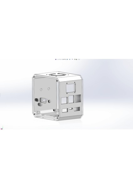 Ups ile Raspberry Pi 3b Masaüstü Kutusu (Sadece Plastik Aparattır) 3D modelleri