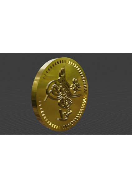 Osmanlı Madeni Para (Sadece Plastik Aparattır) 3D