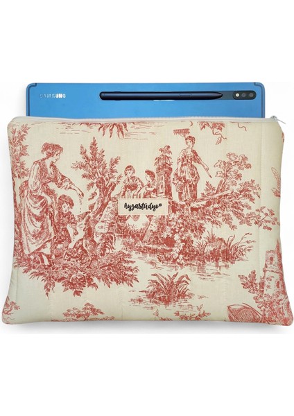Xiaomi Redmi Pad Se Uyumlu Nostaljik Desenli Tablet Çantası