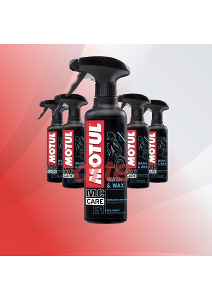 E1 Wash & Wax Motosiklet Temizleme Spreyi | Susuz Temizlik ve Parlatma | 400 ml |