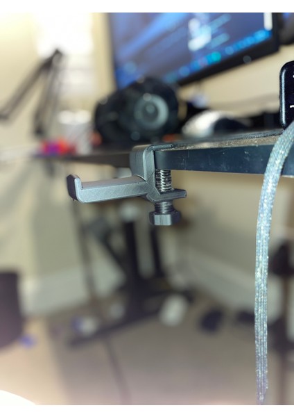 Masa Montajlı Kulaklık Standı/ Tutucu (Sadece Plastik Aparattır!!!) 3D modelleri