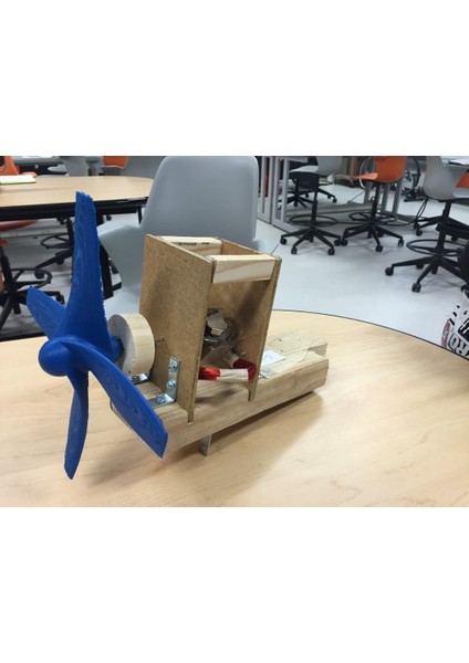 4 Bıçak Rüzgar Türbini (Sadece Plastik Aparattır) 3D modelleri