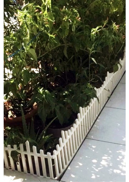 Yeşil Plastik Bahçe Çiti, Peyzaj Koruma Paneli, 4'lü, 2.36 Metre, Dekoratif Çiçek Çiti indirimleri