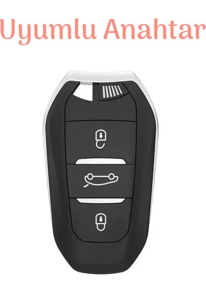 Siyah/gümüş Anahtar Kılıfı, Opel Grandland, Corsa F, Astra H, Sustasız Model fiyatları