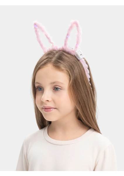 LED Işıklı Peluş Tavşan Kulak Taç Pembe fırsatları