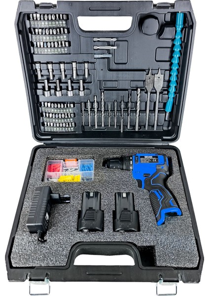 84 Parça Güçlendirilmiş Şarjlı Matkap Seti, Kömürsüz Motor, Armut Batarya modelleri