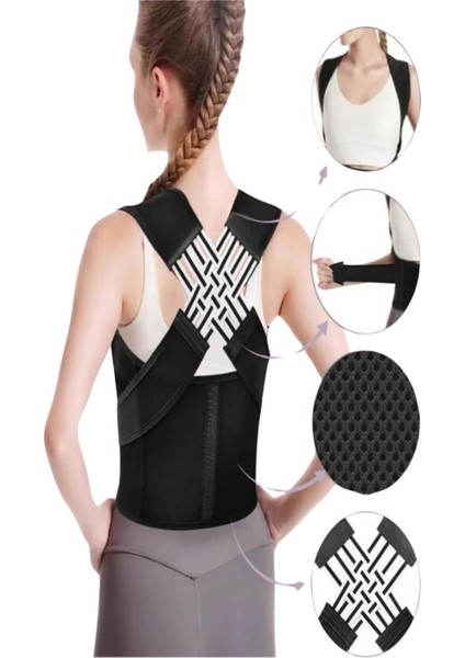 Dik Duruş Korsesi, Omuz ve Sırt Destekli, Unisex, Ergonomik ve Rahat Kullanım Sağlar modelleri