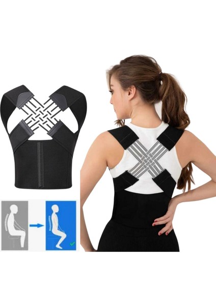 Dik Duruş Korsesi, Omuz ve Sırt Destekli, Unisex, Ergonomik ve Rahat Kullanım Sağlar fırsatları