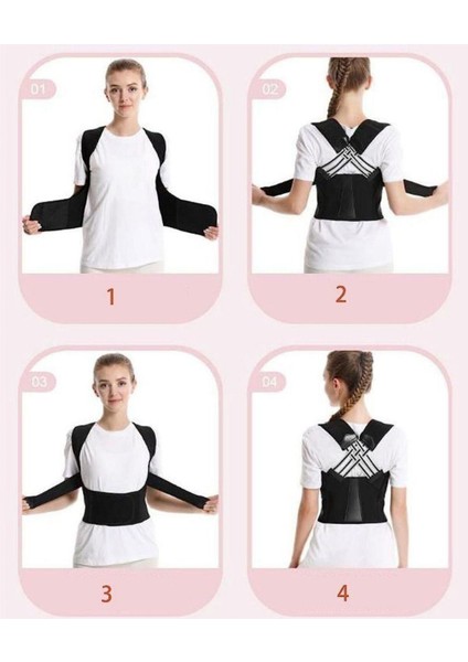 Dik Duruş Korsesi, Omuz ve Sırt Destekli, Unisex, Ergonomik ve Rahat Kullanım Sağlar indirimleri