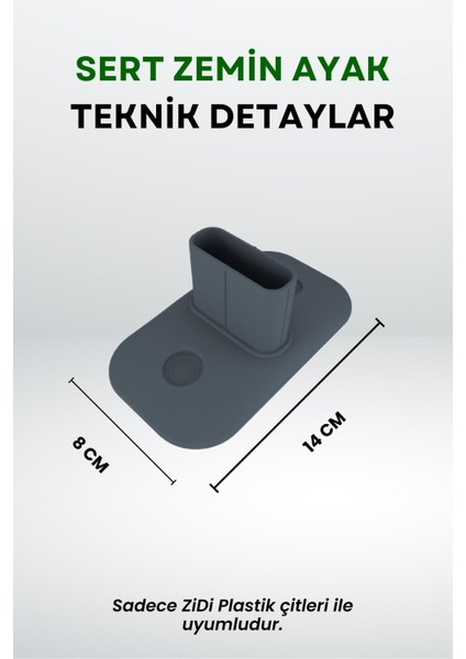 10'lu Sert Zemin Ayak Seti, Antrasit Gri, Çit Uyumlu, Dayanıklı ve Estetik Tasarım fiyatları
