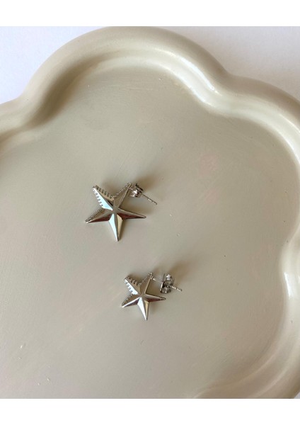 Xuping Zirkon Taşlı Zarif Silver Yıldız Küpe