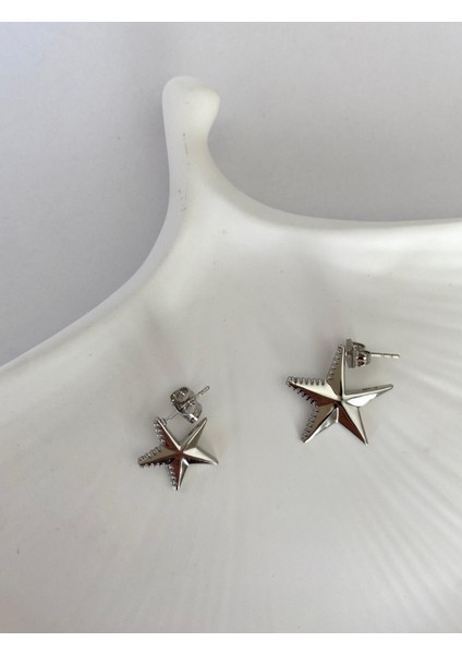 Xuping Zirkon Taşlı Zarif Silver Yıldız Küpe modelleri