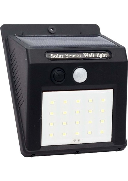 Solar Sensörlü Duvar Aplik, 20 Led, Şık ve Enerji Tasarruflu Tasarım