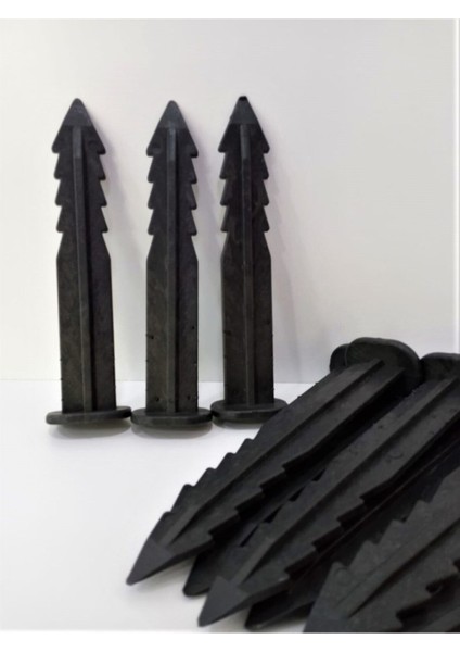 Çim Ayırıcı Kazık 10'lu Set, Bahçe Düzeni ve Sınır Belirleme Aracı