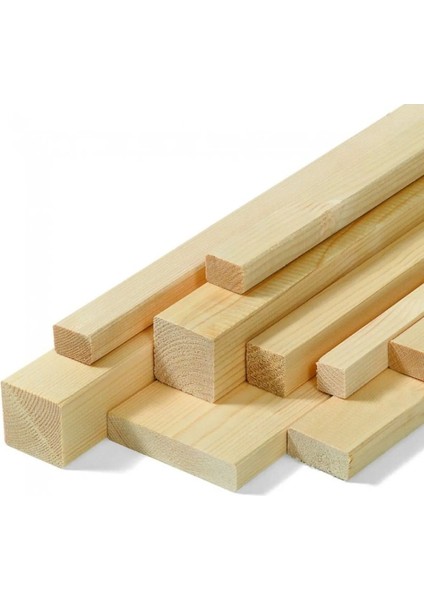 Bej Ahşap Çıta 2X2X40 Cm, 10 Adet, Dayanıklı ve Şık Kullanım Sağlar